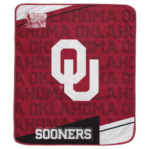 Pegasus NCAA Oklahoma Sooners Diagonal Ghost Blanket
