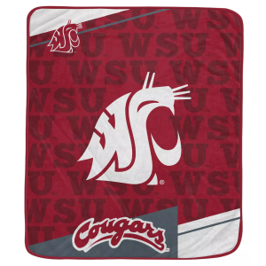Pegasus NCAA Washington State Cougars Diagonal Ghost Blanket