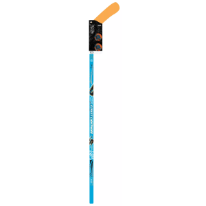 Franklin Sports NHL Kids Street Hockey Stick + Balls Set, LEFT, Blue