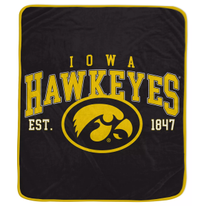 Pegasus NCAA Iowa Hawkeyes Vintage Arch Blanket