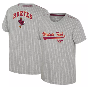 Colosseum Youth Virginia Tech Hokies Heather Grey Airball T-Shirt, Medium, Gray
