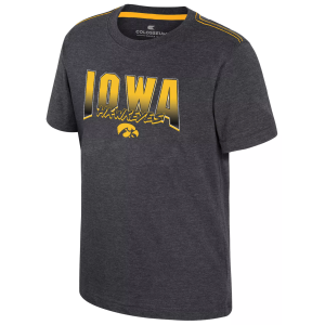 Colosseum Youth Iowa Hawkeyes Black Wade T-Shirt, Large