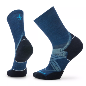 Smartwool Run Cold Weather Targeted Cushion Crew Socks, Men's, Large, Alpine Blue