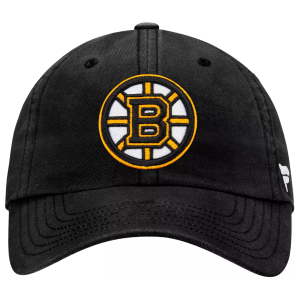 NHL Adult Boston Bruins Core Black Adjustable Hat, Men's