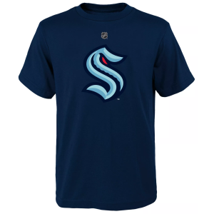 NHL Youth Seattle Kraken Prime Logo Navy T-Shirt, XL, Blue