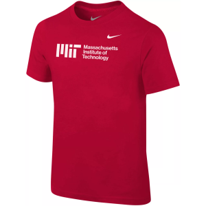 Nike Little Kid's MIT Engineers Crimson Core Cotton T-Shirt, Size 4, Red