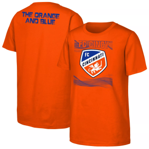 MLS Youth FC Cincinnati Misty Orange T-Shirt, Large