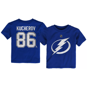 Outerstuff Toddler Tampa Bay Lightning Nikita Kucherov #86 T-Shirt, Boys', 3T, Blue