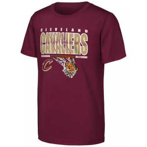 Outerstuff Youth Cleveland Cavaliers Red Hoop Dreams Short Sleeve T-Shirt, Large
