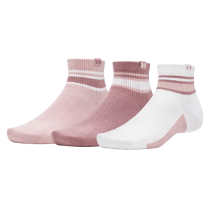 Under Armour Under Armour Sportstyle Cotton Socks - 3 Pack, Men's, Large, Wht/Mrn Mst/Tourmline Pnk - $24.00 at DICK'S Sporting Goods
