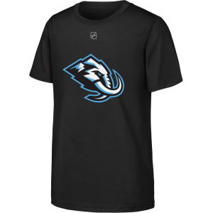 NHL Youth Utah Mammoth Primary Logo Black T-Shirt, Small