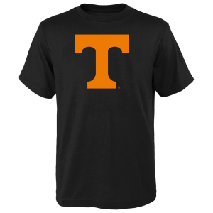NCAA Youth Tennessee Volunteers Black Logo T-Shirt, Small