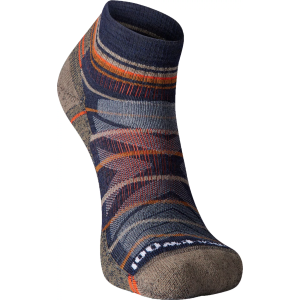 Smartwool Men's Hike Light Cushion Pattern Ankle Socks, Large, Deep Navy