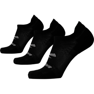 Brooks Men's Run-In No Show 3-Pack Socks, Medium, Black