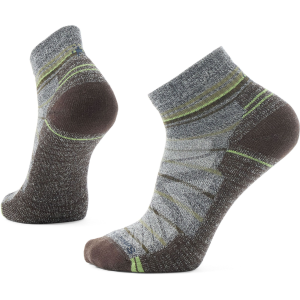 Smartwool Men's Hike Light Cushion Pattern Ankle Socks, Large, Ash/Charcoal