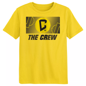 MLS Youth Columbus Crew Pre Game Full Pitch Yellow T-Shirt, Medium