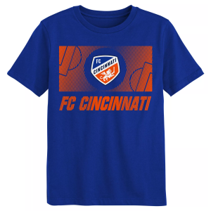 MLS Youth FC Cincinnati Pre Game Full Pitch Blue T-Shirt, Small