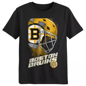 Outerstuff Boys' Boston Bruins Black Defender T-Shirt, Size 4