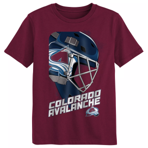 Outerstuff Boys' Colorado Avalanche Maroon Defender T-Shirt, Size 5/6, Red