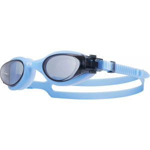 TYR Women's Vesi Femme Swim Goggles, Smoke/Blue