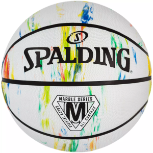 Spalding Spalding Marble Series Basketball (28.5''), 28.5 inches, Multi Color - $24.99 at DICK'S Sporting Goods