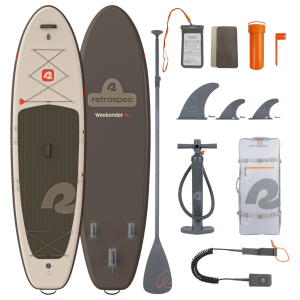 Retrospec Weekender XL Inflatable Stand Up Paddle Board, Bonsai