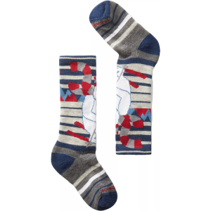 Smartwool Kids' Wintersport Full Cushion Yeti Pattern Over The Calf Socks, Small, Alpine Blue