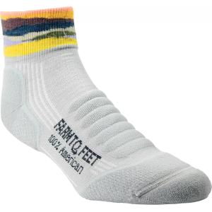 Farm To Feet Max Patch Light Targeted Cushion 1/4 Crew Socks, Men's, Small, Silver