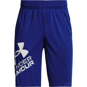 Under Armour Boys' Prototype 2.0 Logo Shorts, XS, Royal/White