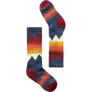 Smartwool Kids' Ski Light Cushion Over The Calf Socks, Small, Alpine Blue