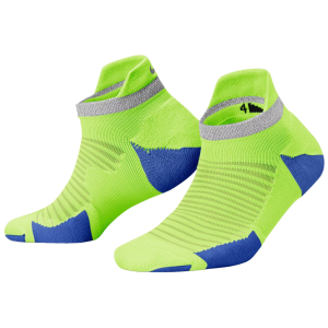 Nike Spark Cushioned No-Show Running Socks, Men's, Small, Volt