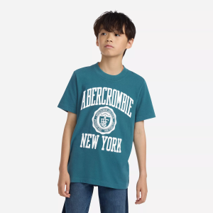 abercrombie kids collegiate tee, Size 9/10, Mediterranean