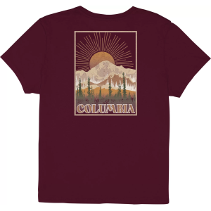 Columbia Women's CSC Allie Short Sleeve T-Shirt, XL, Rich Wine