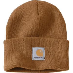 Carhartt Acrylic Watch Beanie, Men's, Carhartt Brown Winter Hat A18