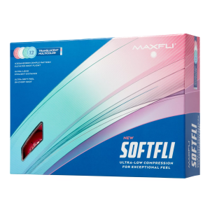 Maxfli Women's 2023 Softfli Matte Multicolor Golf Balls, Multi