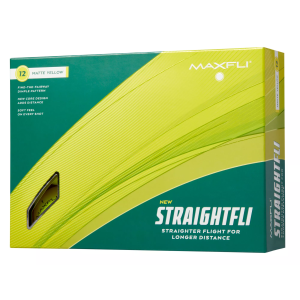 Maxfli 2023 Straightfli Matte Golf Balls, Men's, Matte Yellow