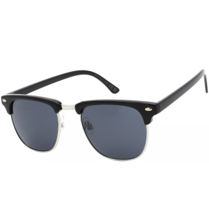 Surf N Sport Buckley Sunglasses, Men's, Shiny Black/Solid Smoke