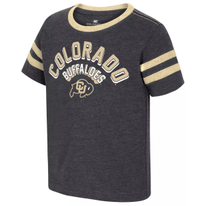 Colosseum Toddler Colorado Buffaloes Black Shermy 2T Short Sleeve T-Shirt, Boys', 3T