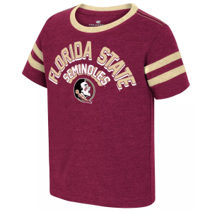 Colosseum Toddler Florida State Seminoles Garnet Shermy 2T Short Sleeve T-Shirt, Boys', 3T, Red