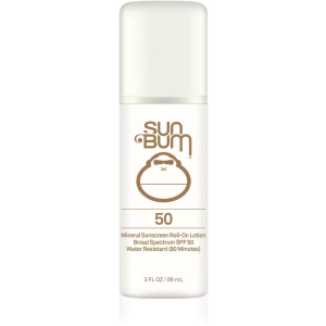 Sun Bum Mineral SPF 50 Sunscreen Roll-On Lotion, Zinc