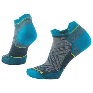 SmartWool Women's Run Zero Cushion Low Ankle Socks, Medium, Twilight Blue