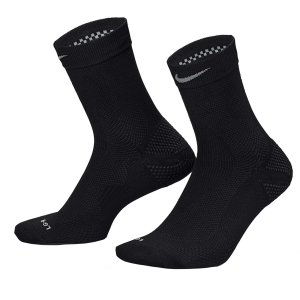 Nike Lightweight Running Micro Crew Socks - 1 Pair, Men's, Medium, Black