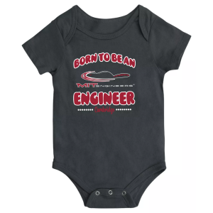 Colosseum Infant MIT Engineers Big Fan Black Creeper, Boys', 3-6M