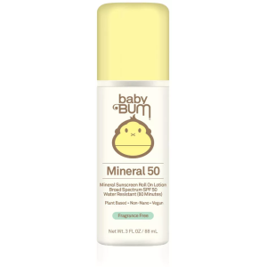 Sun Bum Baby Mineral SPF 50 Sunscreen Roll-On Lotion - Fragrance Free, Zinc