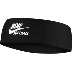 Nike Fury Softball Headband 2.0, Men's, Black/White