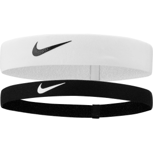 Nike Women's Flex Headbands - 2 Pack, Black/White