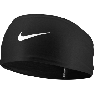 Nike Dri-FIT Fury Classic Wide Headband, Men's, Black/White/White