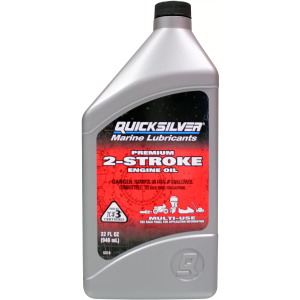 Quicksilver 32 oz. Premium 2-Stroke Engine Oil, Carbon