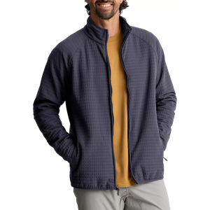 Free Fly Men's Gridback Fleece Jacket, Large, Storm Cloud