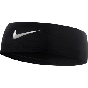 Nike Kids' Fury Printed Metallic Headband, Black/Metalic Silver